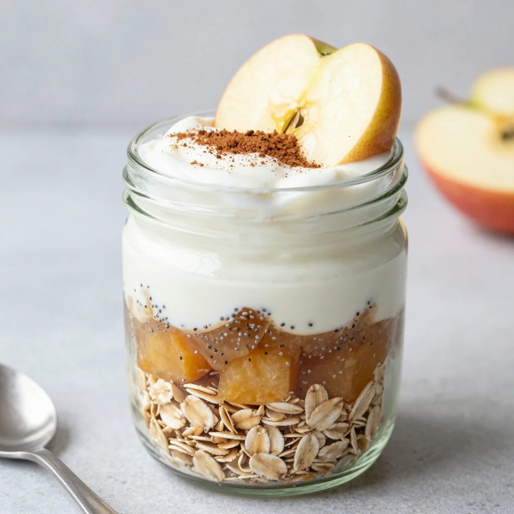 Kid-Friendly Apple Cinnamon Overnight Oats Jars