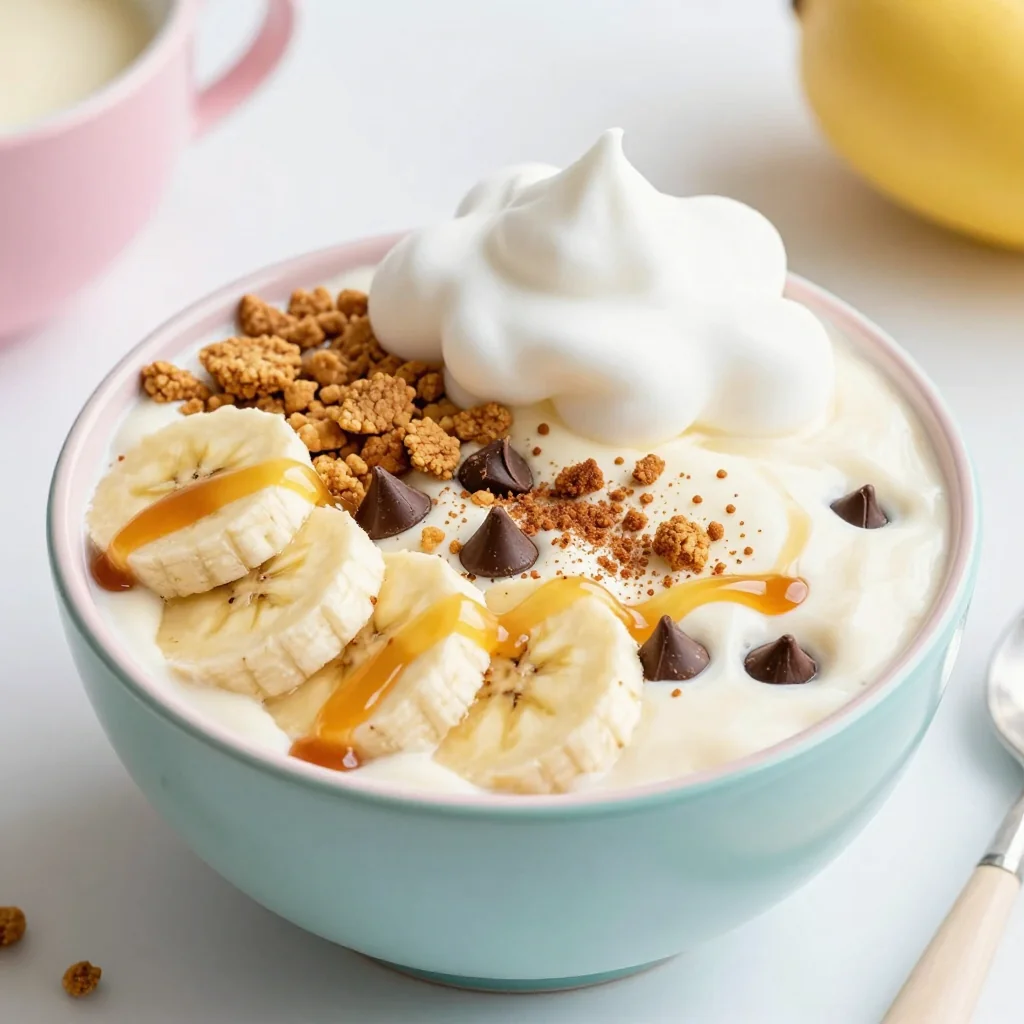 Kid-Friendly Banana Cream Pie Smoothie Bowl