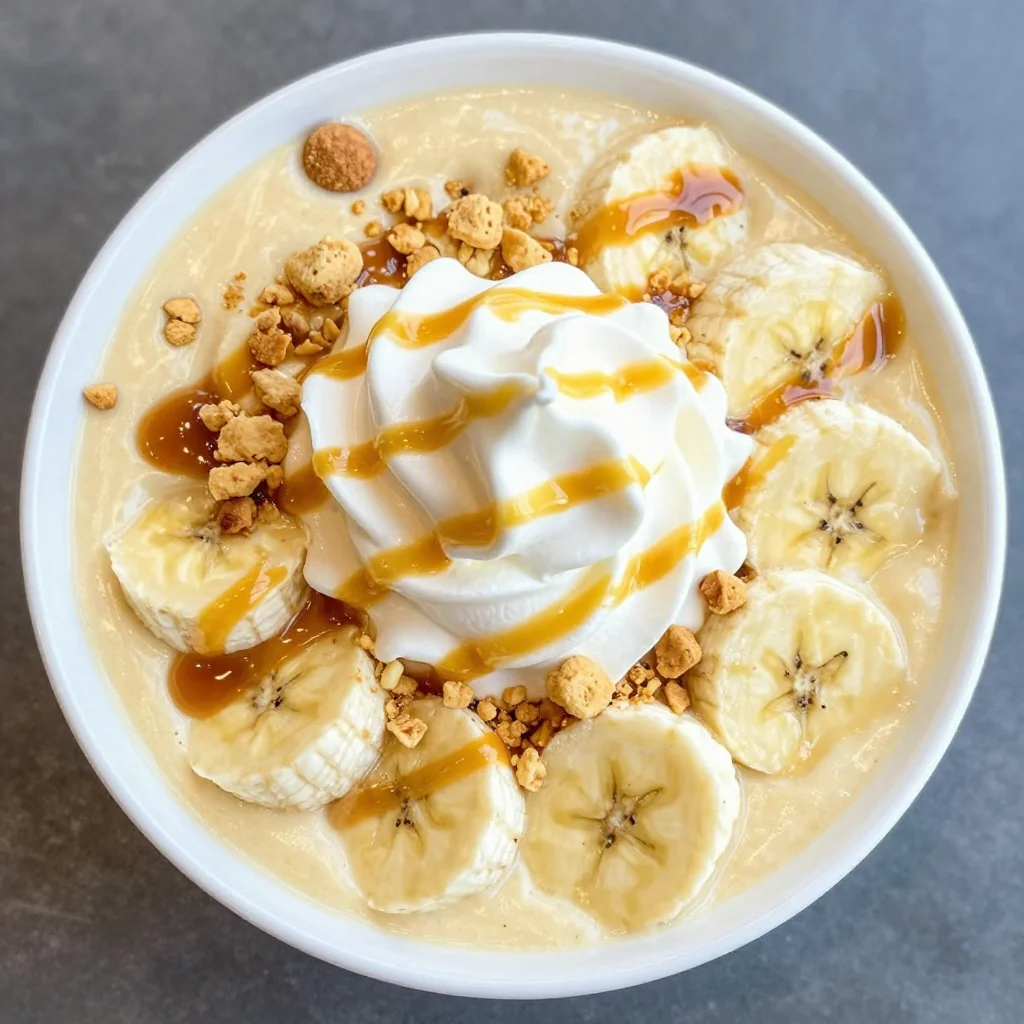 Kid-Friendly Banana Cream Pie Smoothie Bowl