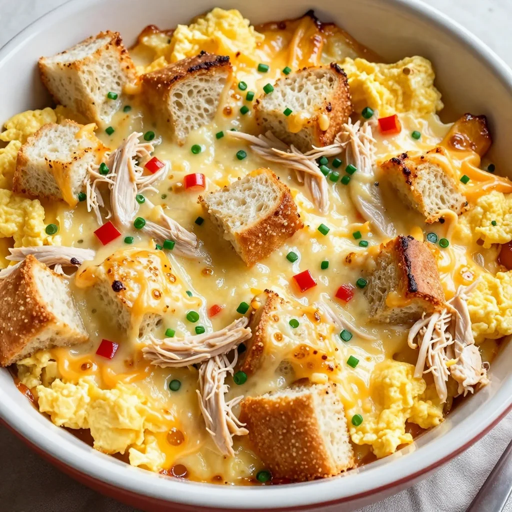 Make-Ahead Breakfast Casserole with Freezer-Friendly Chicken