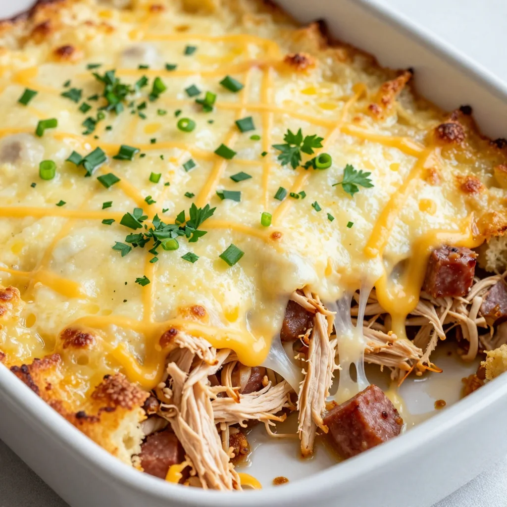 Make-Ahead Breakfast Casserole with Freezer-Friendly Chicken