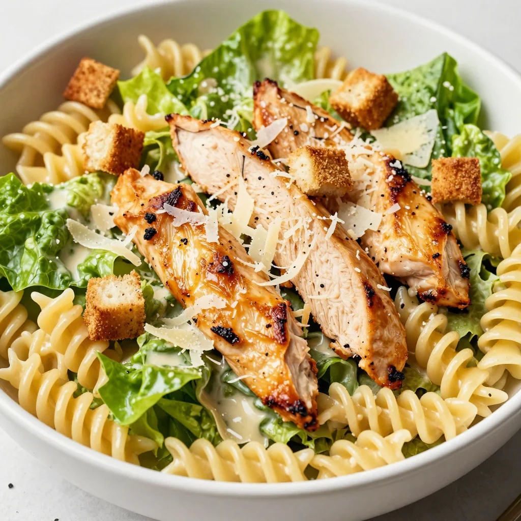 Meal Prep Chicken Caesar Pasta Salad For Lunch