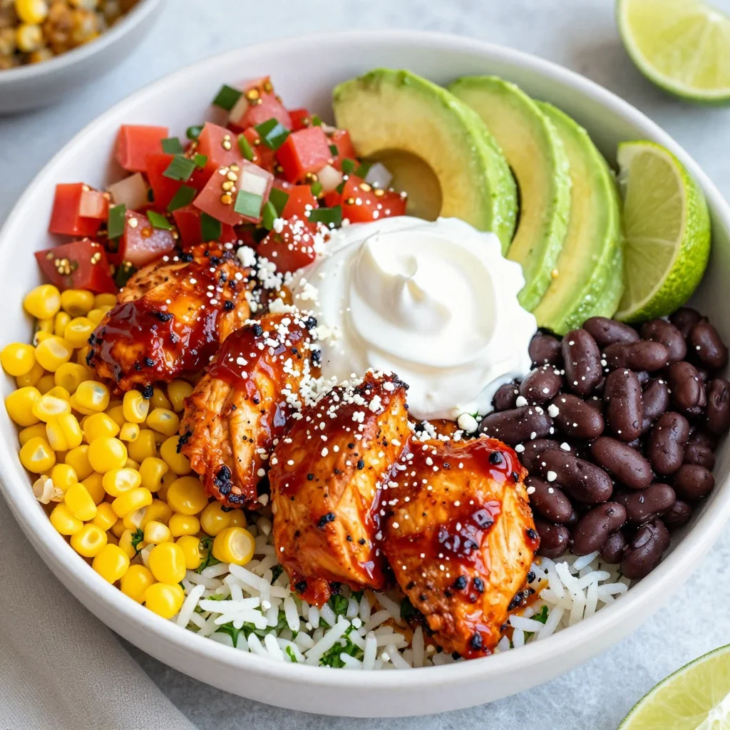 Meal Prep Mexican Chicken Bowls with Corn and Beans