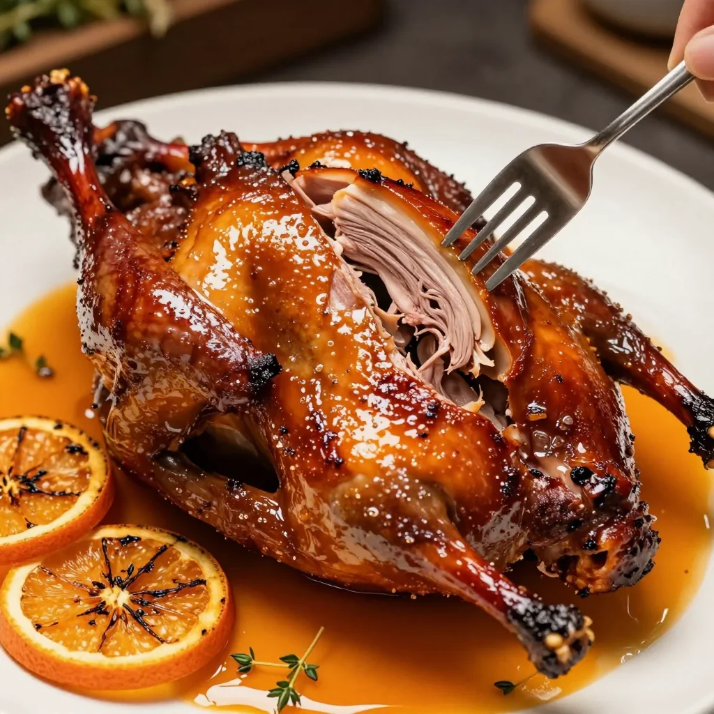 New Year's Day Slow Cooker Goose with Orange Glaze
