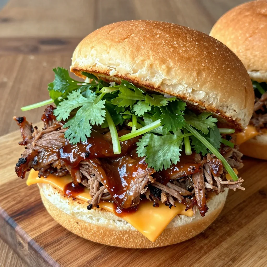 NFL Playoff Pulled Pork Sliders with a Sweet and Spicy Kick