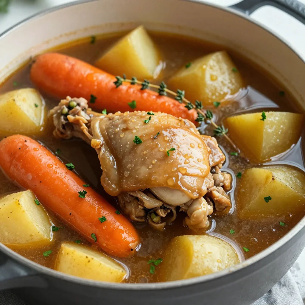 onepot hearty chicken and winter vegetable stew for january