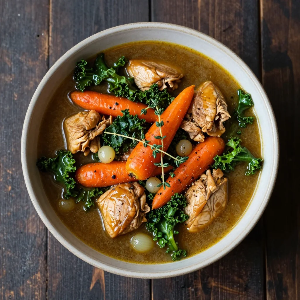onepot hearty chicken and winter vegetable stew for january