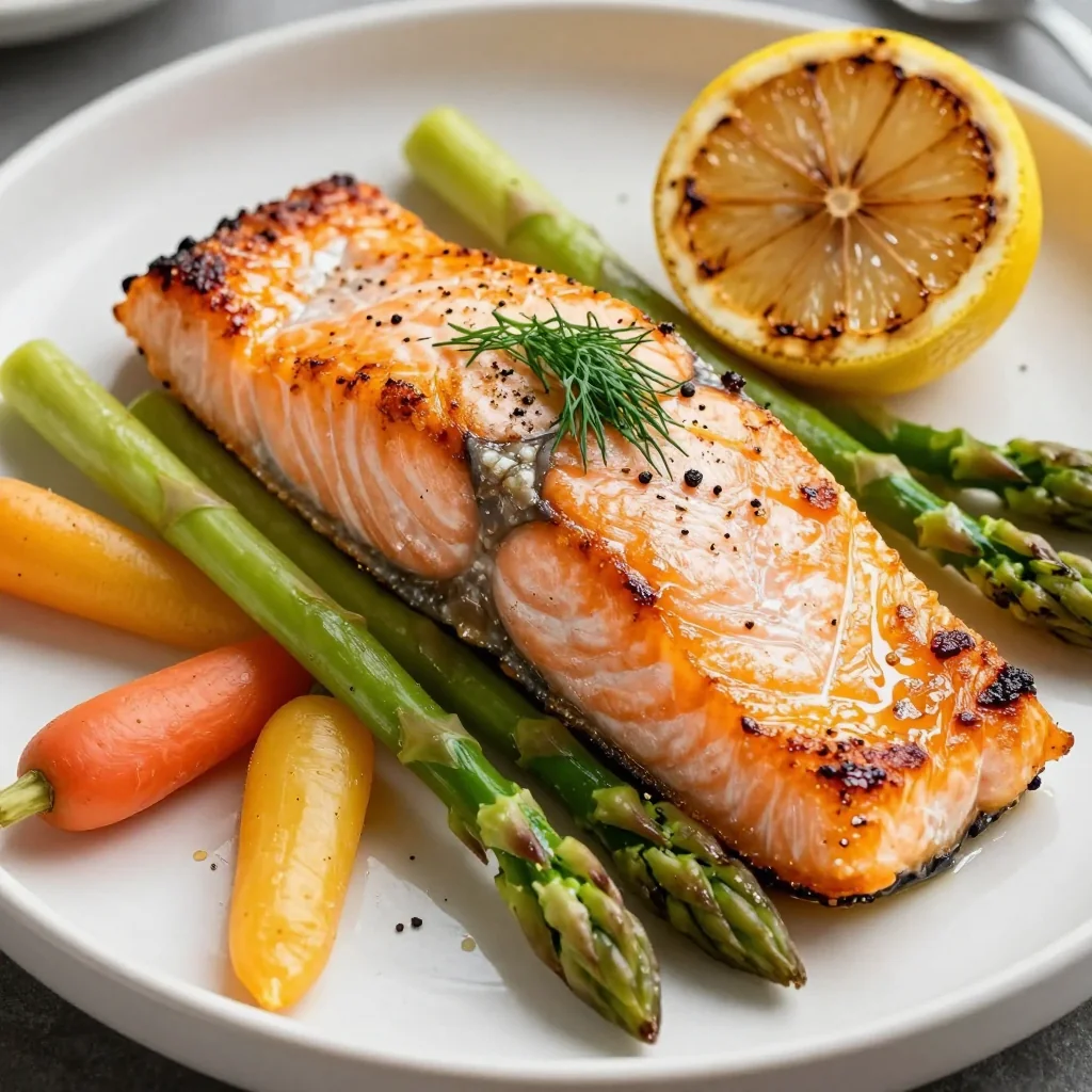 Quick Baked Salmon with Lemon for New Year’s Health Goals