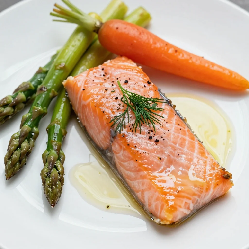 Quick Baked Salmon with Lemon for New Year's Health Goals