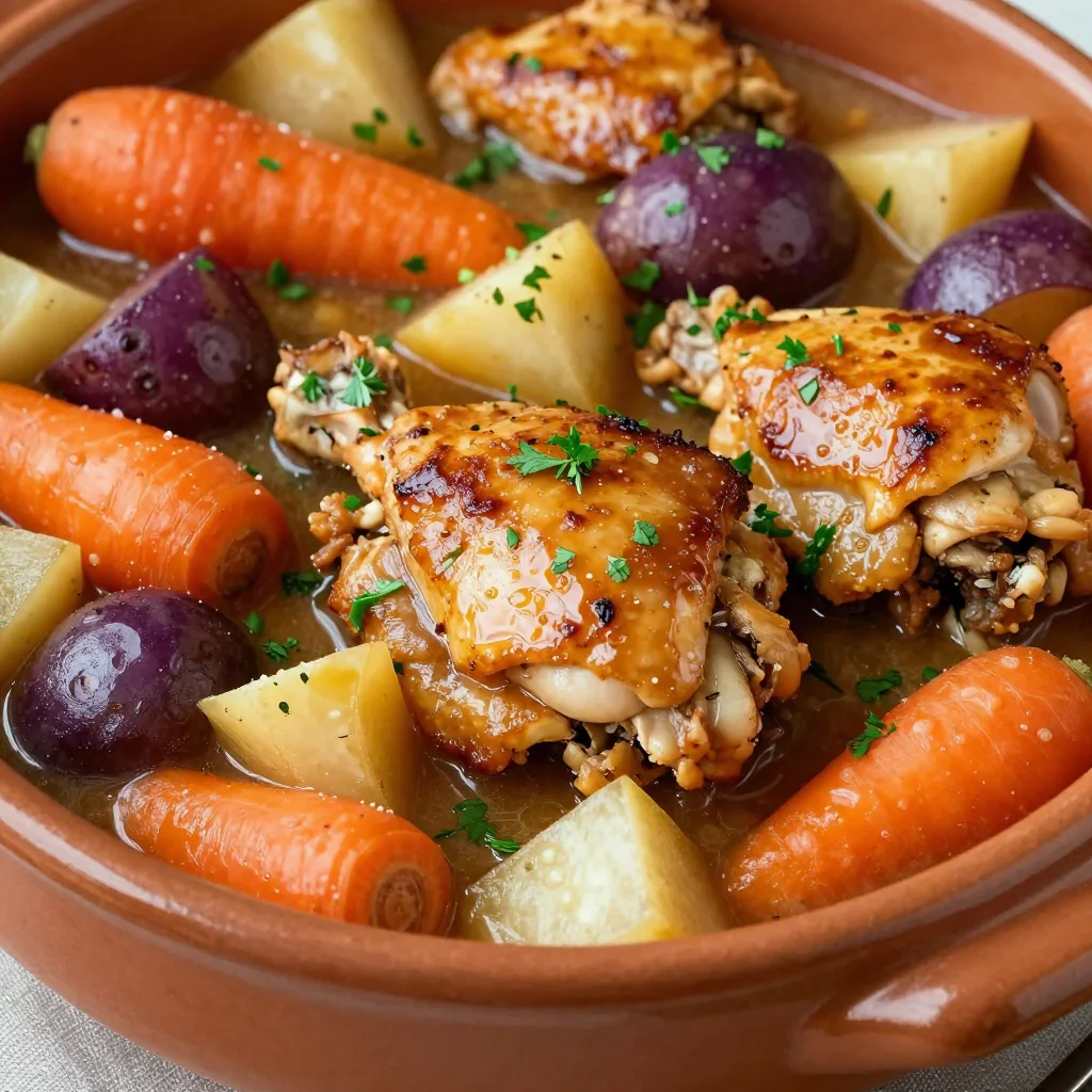 rich chicken and root vegetable casserole for cold winter nights