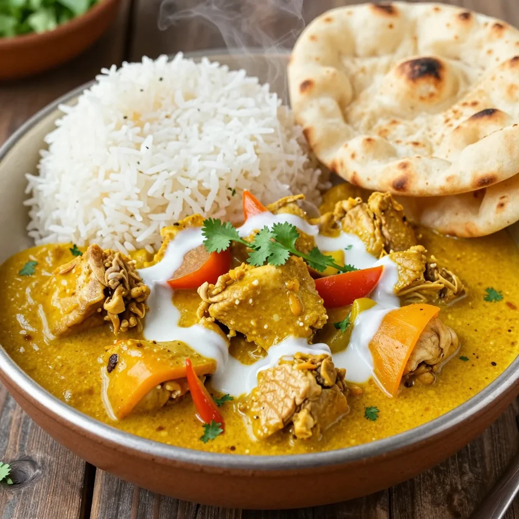 Slow Cooker Chicken Curry for New Year Meal Prep
