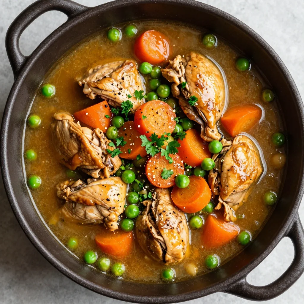 Slow Cooker Chicken Stew for NFL Playoff Warmth