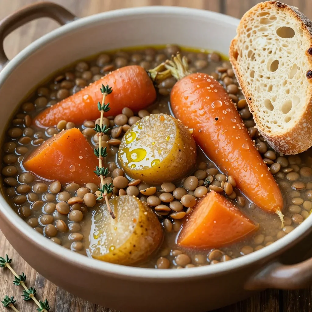 slow cooker lentil and root vegetable stew for easy january suppers