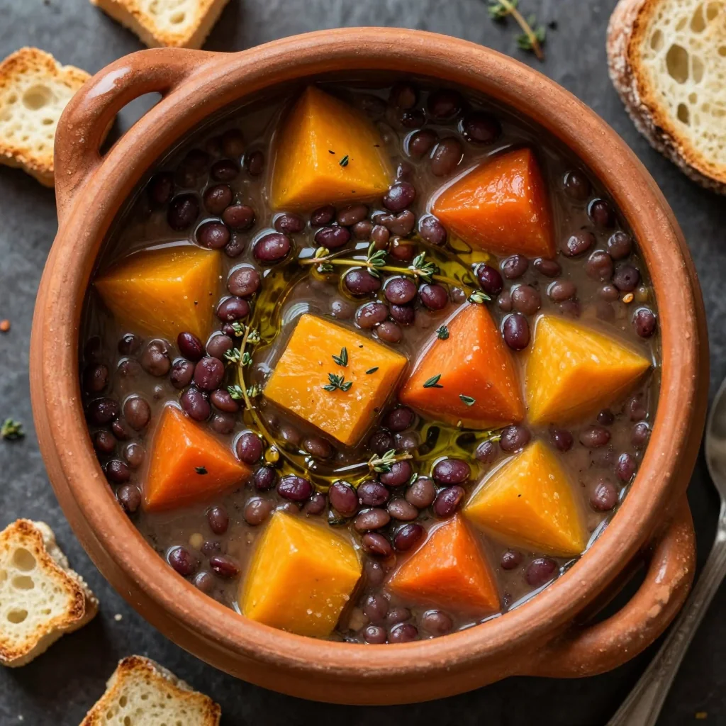 slow cooker lentil and winter vegetable soup for hearty january family dinners