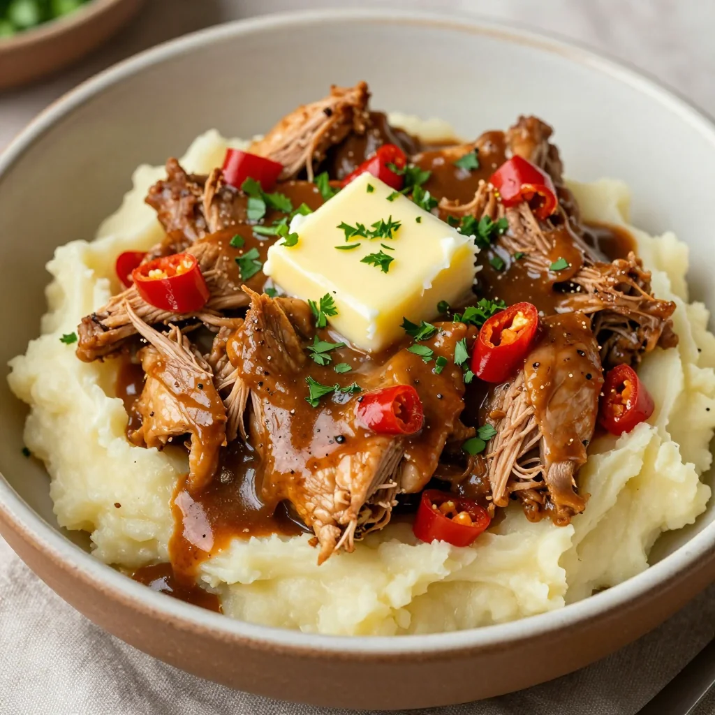Slow Cooker Mississippi Chicken for a Quick and Easy Dinner