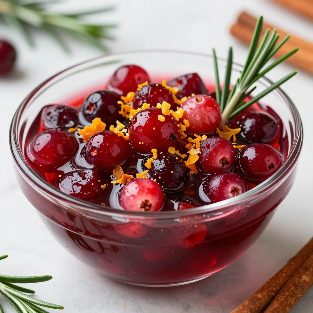 spiced cranberry and orange relish for holiday dinner tables
