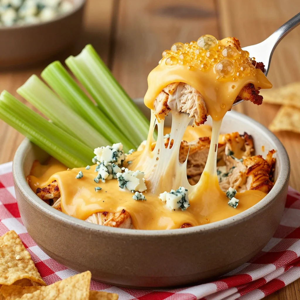 Spicy Buffalo Chicken Dip for Ultimate NFL Playoff Parties