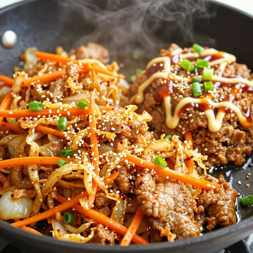 Spicy Keto Egg Roll in a Bowl for Pantry Clean Out