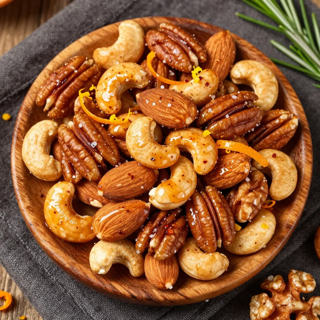 Sweet and Spicy Roasted Nuts for NFL Playoff Parties