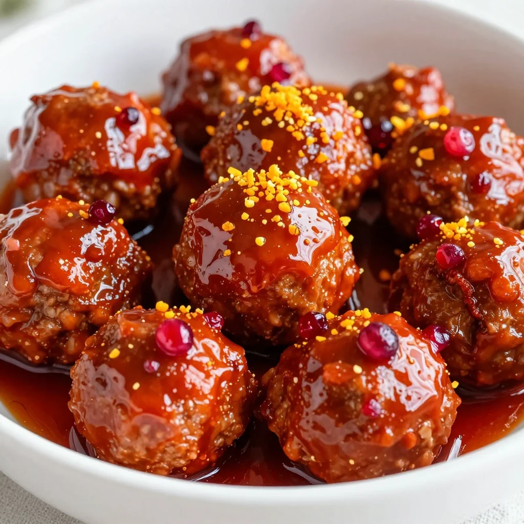 sweet cranberry orange meatballs for christmas eve family dinners