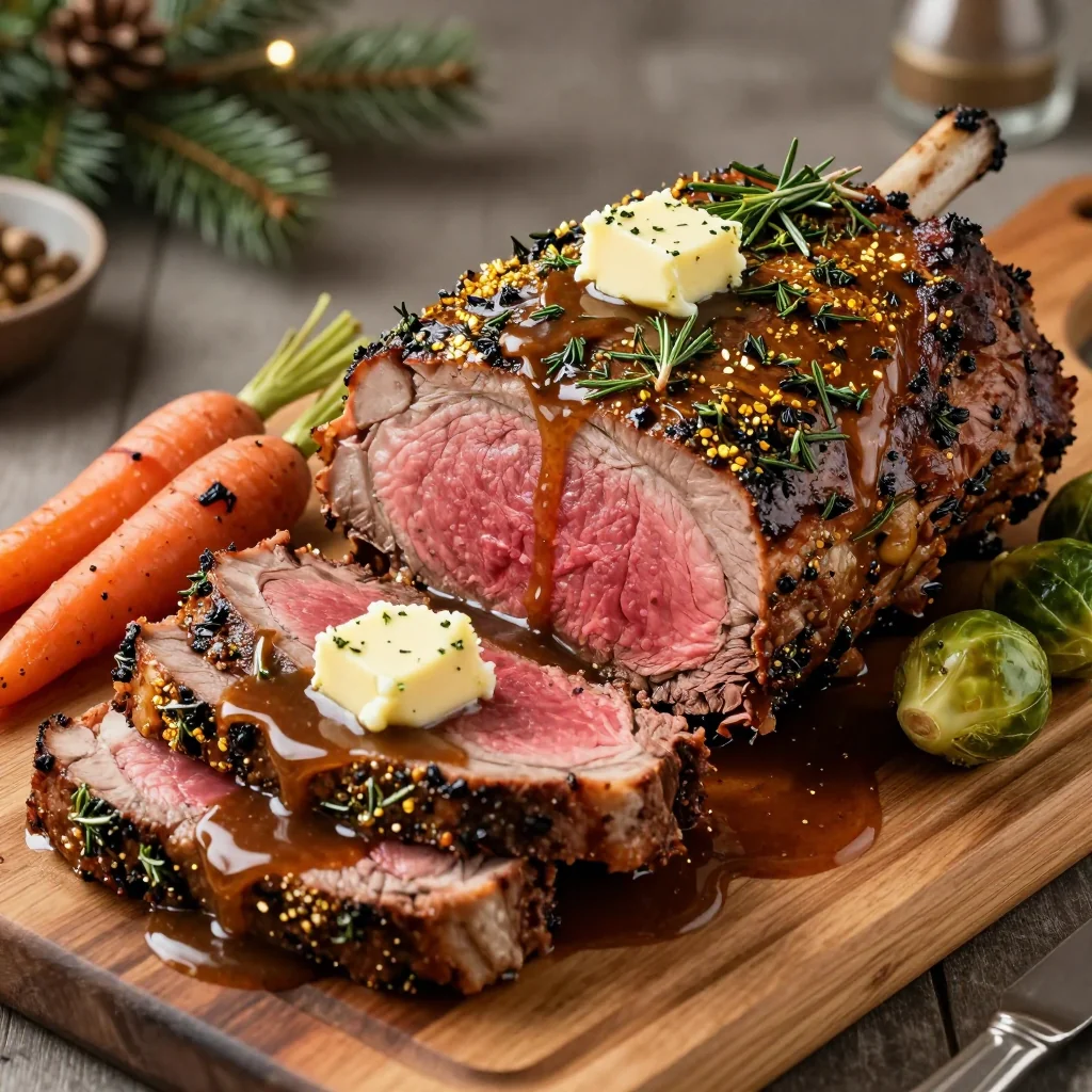 tender herbcrusted prime rib roast for christmas family gatherings