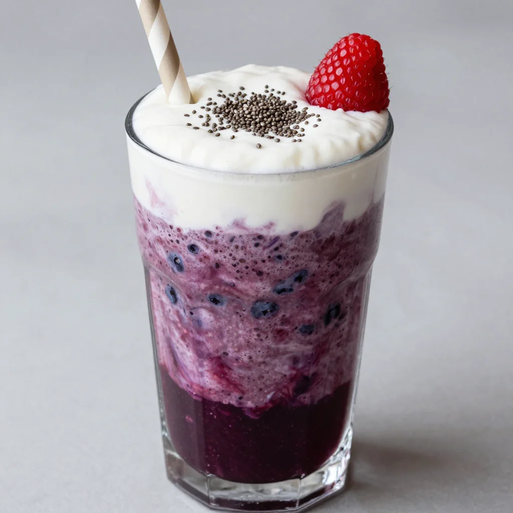 Warm Berry and Yogurt Smoothie for Quick Breakfasts