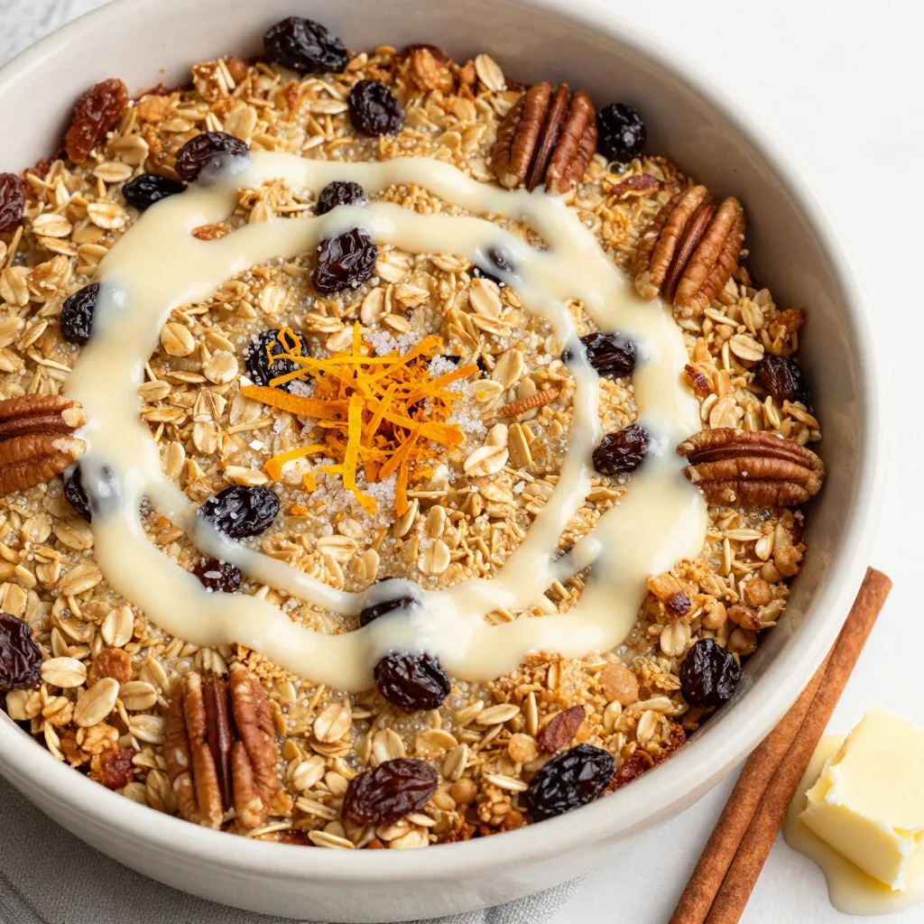 Warm Cinnamon Oatmeal Bake for a Sweet January Start