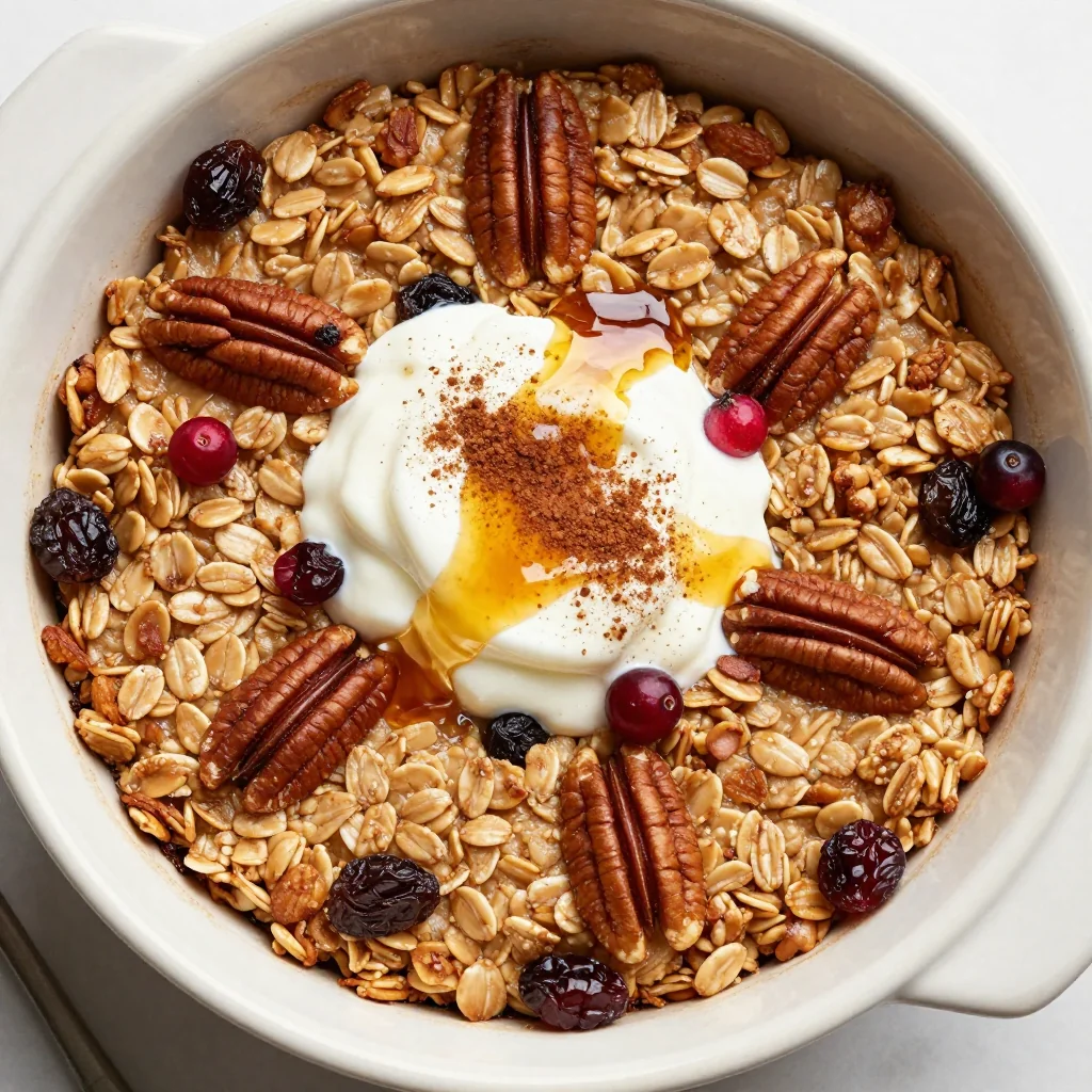 Warm Cinnamon Oatmeal Bake for a Sweet January Start