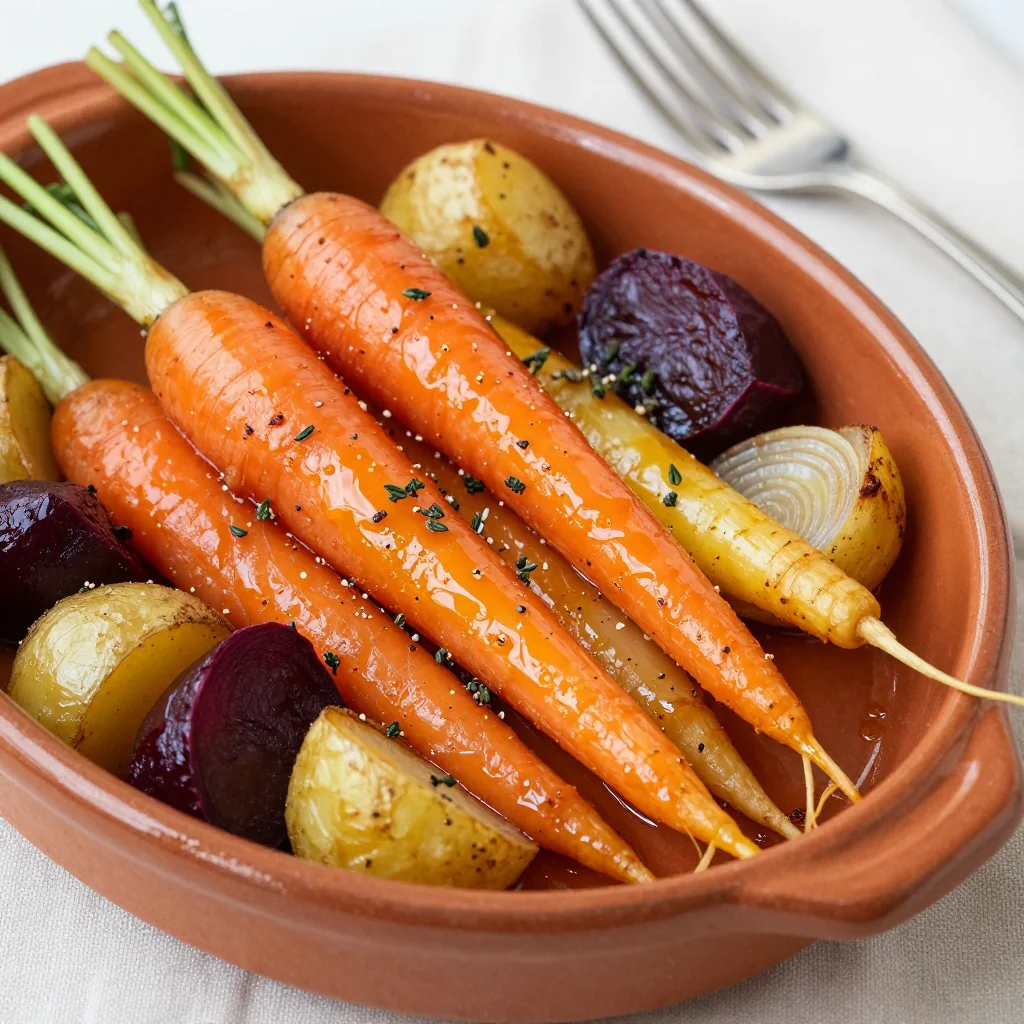 warm citrus roasted root vegetable and potato medley for family suppers