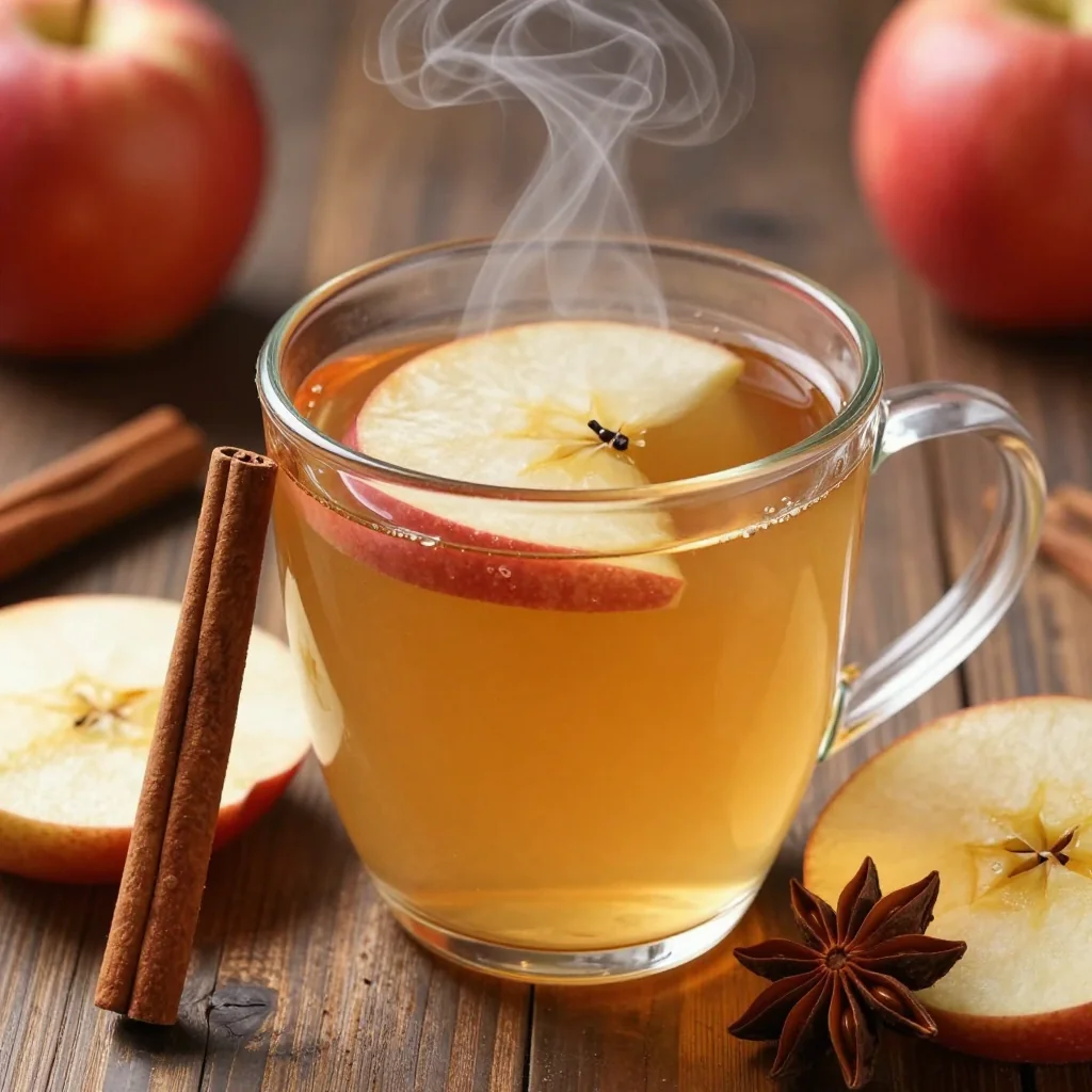 Winter Detox Cinnamon And Apple Tea For Health