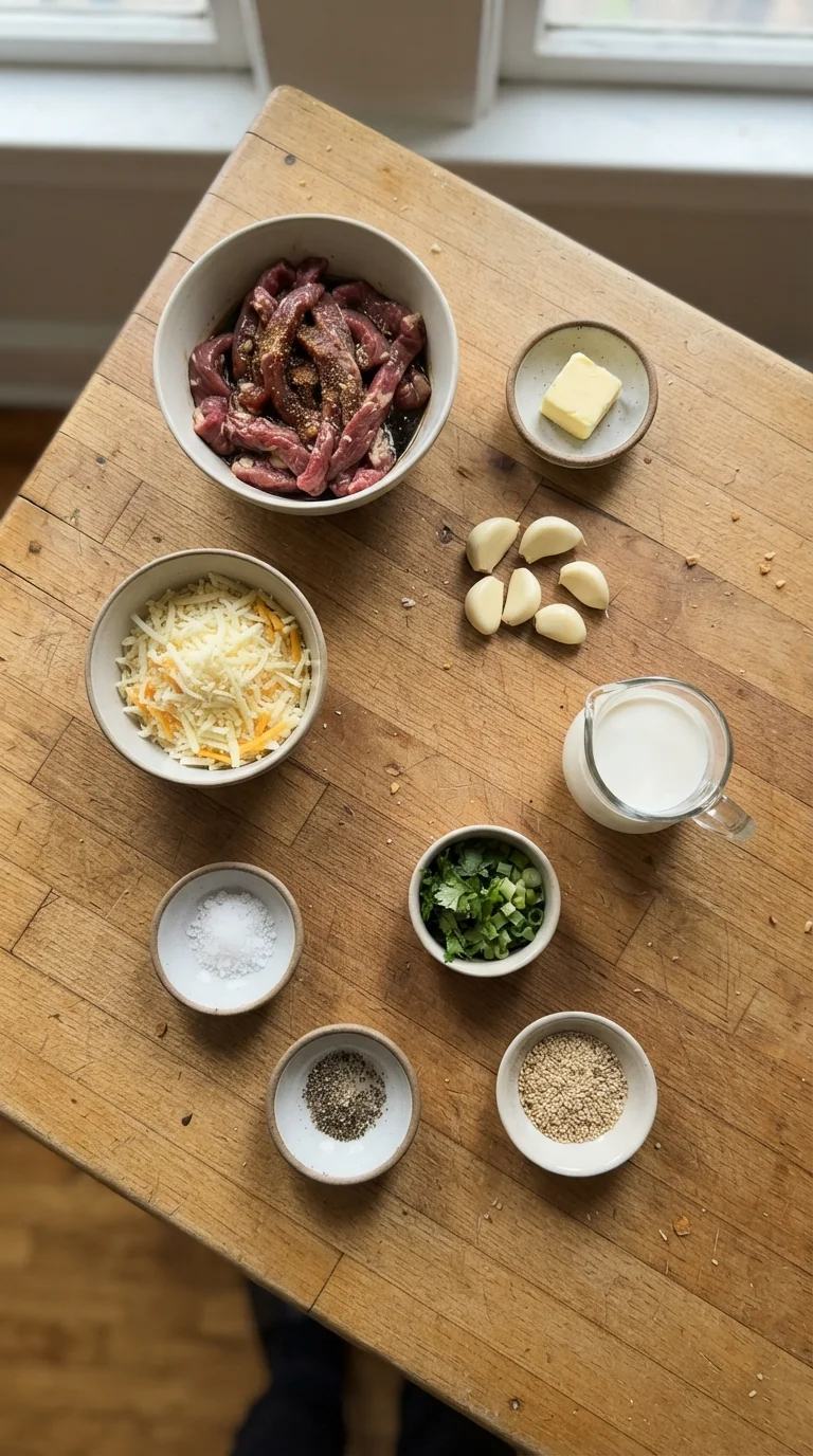 Ingredients for Quick 30-Minute Beef Lo Mein