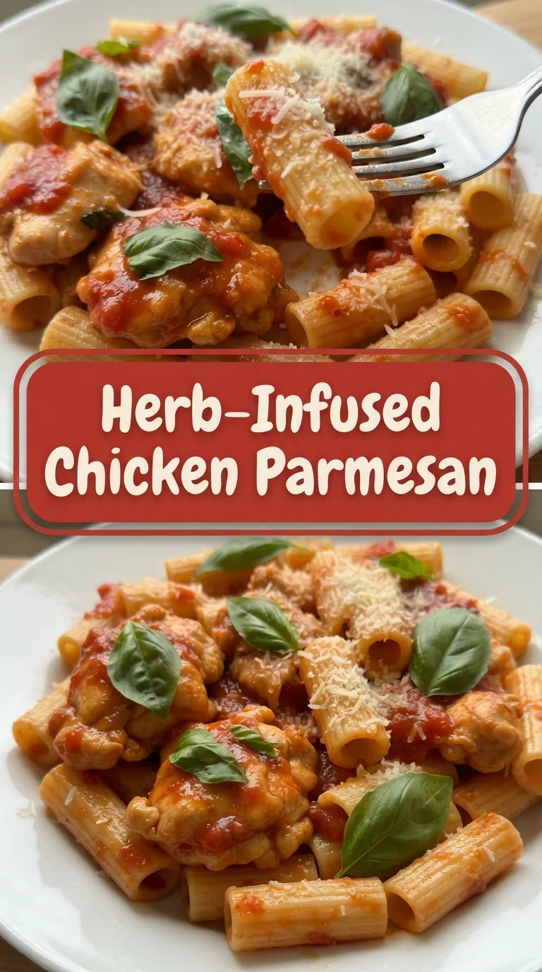 Bite-sized herb-infused chicken pieces coated in crisp breading, tossed with creamy parmesan sauce and rigatoni.