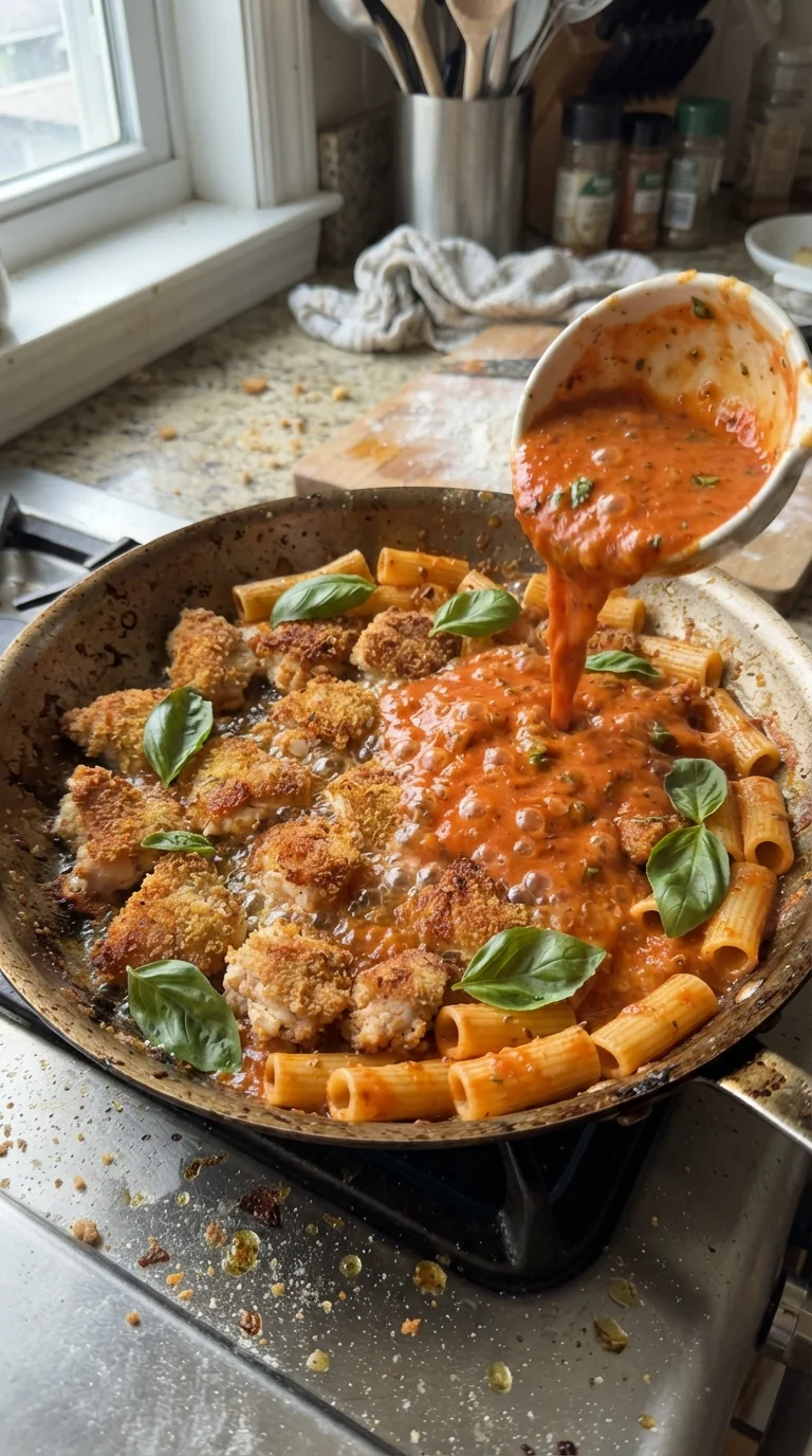 Step-by-step cooking of Herb-Infused Chicken Parmesan