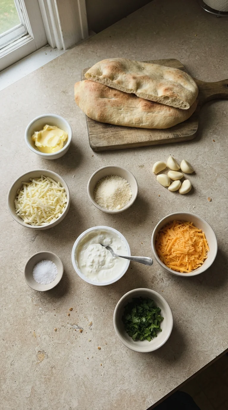 Ingredients for Viral Cottage Cheese Flatbread Recipe