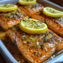 When it comes to quick, healthy meals that deliver flavor without the fuss, Zesty Lemon Butter Baked Salmon stands out as a top contender. This dish harmoniously marries the rich, buttery taste of salmon with the bright, refreshing notes of lemon, creating a delightful culinary experience that is both satisfying and nutritious. The simplicity of the recipe makes it an excellent choice for busy weeknights, while its elegant presentation and enticing aroma make it equally suitable for special occasions, impressing guests with minimal effort.