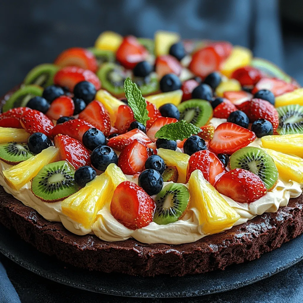 Dessert pizzas are a delightful twist on traditional pizza, transforming your favorite sweet treats into a fun, shareable experience. Among the various types of dessert pizzas, the Brownie Fruit Pizza stands out as a unique creation that combines rich, fudgy brownie crust with creamy frosting and a vibrant array of fresh fruits. This dessert is not only visually stunning but also offers a delectable balance of flavors that appeals to both chocolate lovers and fruit enthusiasts alike.