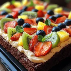 Dessert pizzas are a delightful twist on traditional pizza, transforming your favorite sweet treats into a fun, shareable experience. Among the various types of dessert pizzas, the Brownie Fruit Pizza stands out as a unique creation that combines rich, fudgy brownie crust with creamy frosting and a vibrant array of fresh fruits. This dessert is not only visually stunning but also offers a delectable balance of flavors that appeals to both chocolate lovers and fruit enthusiasts alike.