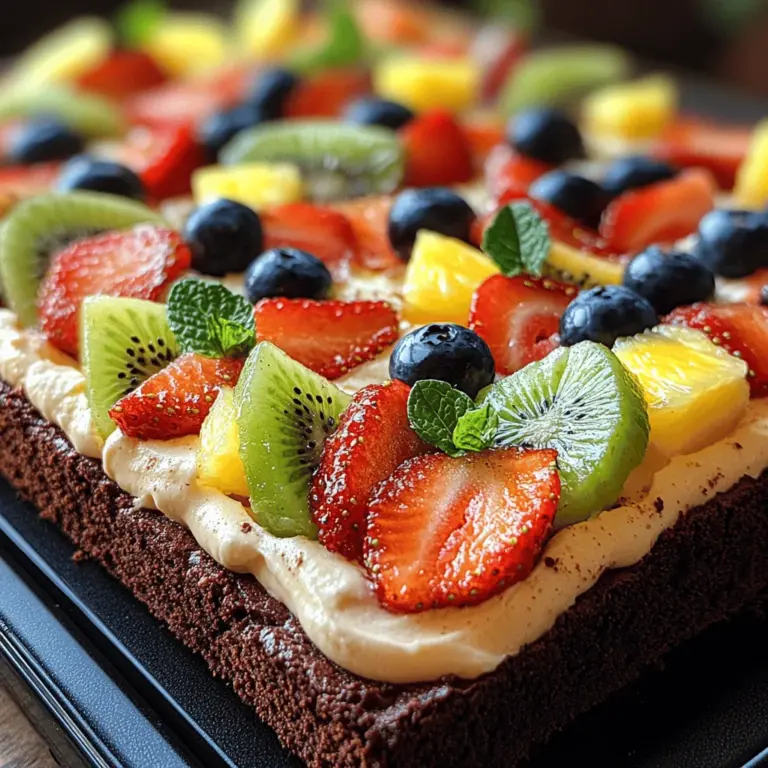 Dessert pizzas are a delightful twist on traditional pizza, transforming your favorite sweet treats into a fun, shareable experience. Among the various types of dessert pizzas, the Brownie Fruit Pizza stands out as a unique creation that combines rich, fudgy brownie crust with creamy frosting and a vibrant array of fresh fruits. This dessert is not only visually stunning but also offers a delectable balance of flavors that appeals to both chocolate lovers and fruit enthusiasts alike.