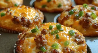 Savory Sausage & Cheddar Egg Muffins: A Delicious Breakfast Solution