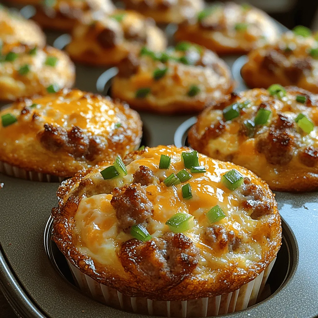 Creating the perfect Savory Sausage & Cheddar Egg Muffins begins with understanding the essential ingredients that contribute to their taste and texture. Let’s delve into each component that makes these muffins a breakfast favorite.