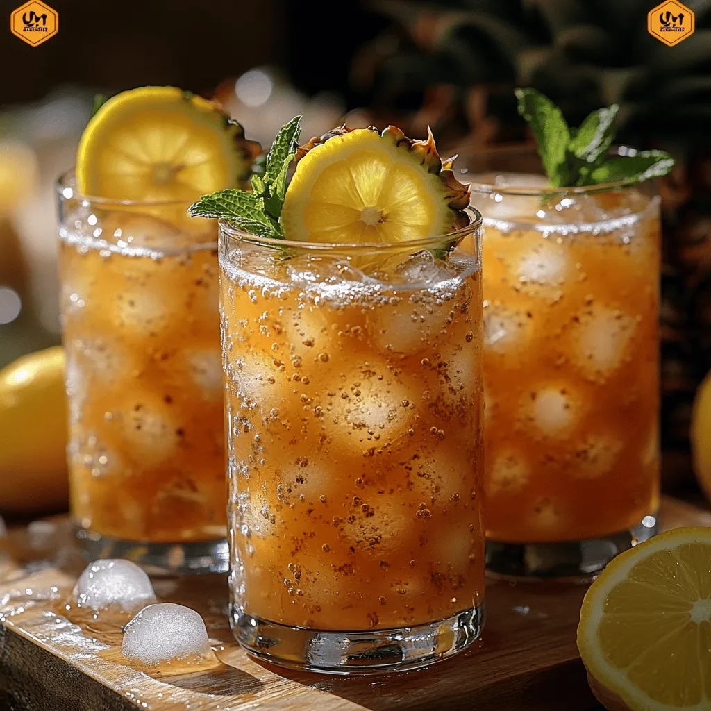 Are you ready to elevate your next gathering with a refreshing beverage that transports you straight to a tropical paradise? Look no further than the Tropical Sunshine Pineapple Lemonade Punch. This delightful drink combines the bright, zesty flavors of fresh pineapple and tangy lemons, creating a vibrant punch that is perfect for any occasion. Whether you’re hosting a summer barbecue, a birthday party, or simply looking to quench your thirst on a hot day, this punch is sure to impress your guests and leave them feeling rejuvenated.