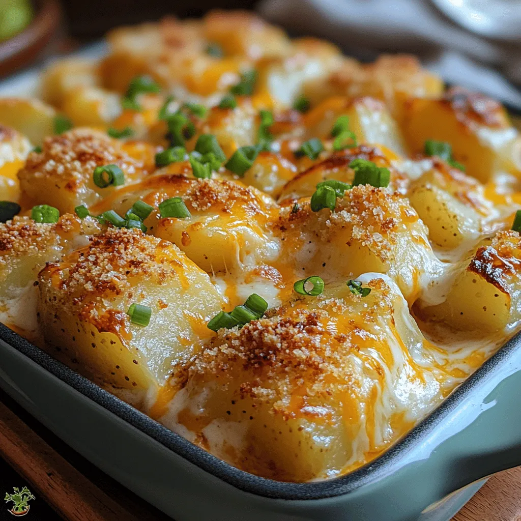 Creamy Cheesy Potatoes Romanoff is a beloved side dish that has graced dinner tables for generations. It's the epitome of comfort food, providing a rich and indulgent experience that elevates any meal. This dish is often a highlight at family gatherings, festive celebrations, and casual weeknight dinners alike. Its creamy texture, combined with the robust cheesy flavor, makes it a crowd-pleaser that appeals to both children and adults.