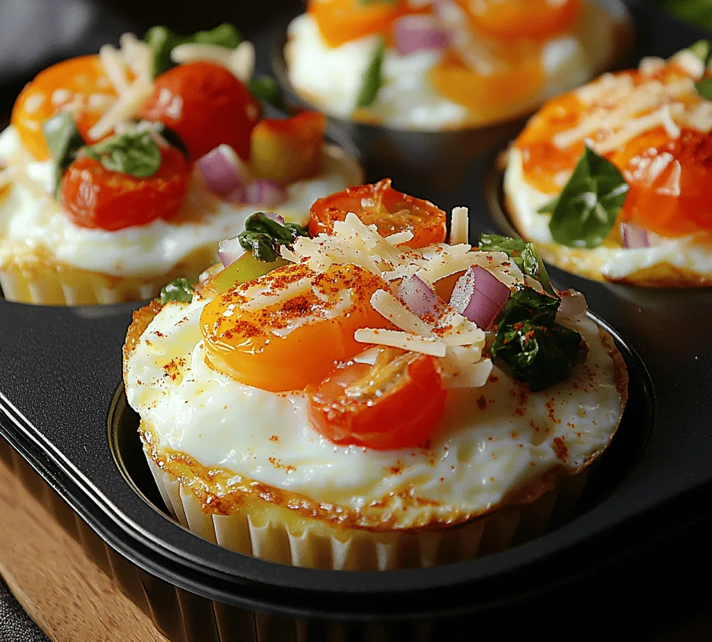 Savory Sunrise Baked Egg Cups are more than just a breakfast item; they are a culinary solution that caters to various dietary preferences and lifestyles. One of the most significant advantages of these egg cups is their adaptability. You can customize the ingredients based on what you have on hand or your personal taste. Whether you prefer a classic combination of bell peppers and onions or want to experiment with kale, spinach, or even sun-dried tomatoes, the options are virtually endless.