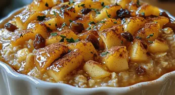 Baked Apple Bliss Oatmeal: A Comforting Breakfast Delight