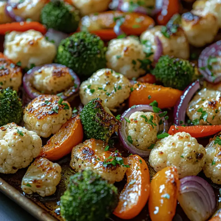 In the quest for vibrant, healthful meals, Garlic Herb Roasted Veggies stand out as a tantalizing option that satisfies both the palate and the body. This colorful medley of roasted vegetables is not only a feast for the eyes but also a powerhouse of nutrients, making it an essential addition to any dinner table. The beauty of this dish lies in its simplicity; with just a few fresh ingredients and a sprinkle of aromatic herbs, you can transform ordinary vegetables into an extraordinary side dish that complements any main course.