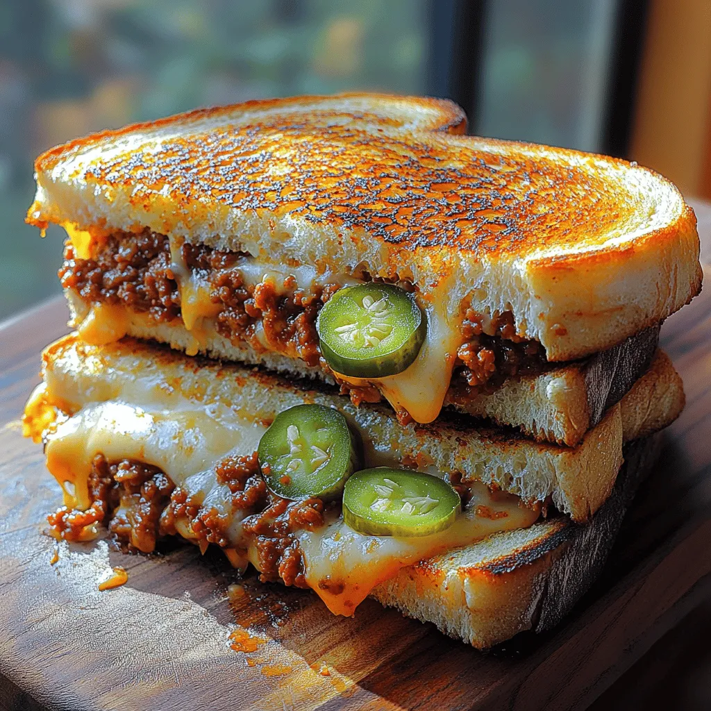 There's something inherently comforting about a grilled cheese sandwich paired with the tangy, savory goodness of Sloppy Joes. Both dishes evoke nostalgia and warmth, often reminding us of cozy family dinners or late-night snacks. Imagine the joy of biting into a sandwich that combines the gooey, melty cheese and crisp bread of a grilled cheese with the rich, flavorful filling of a Sloppy Joe. This delightful fusion is what we proudly present as the Ultimate Grilled Cheese Sloppy Joes—a hearty meal that brings together the best of both worlds.