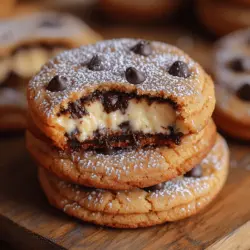 If you’re a fan of desserts that blend different flavors and textures, then Cheesecake Stuffed Chocolate Chip Cookies will undoubtedly become your new favorite treat. This innovative recipe takes the beloved chocolate chip cookie—a timeless classic—and elevates it by adding a rich and creamy cheesecake filling. The result is a dessert that not only satisfies your sweet tooth but also offers a delightful surprise with every bite.