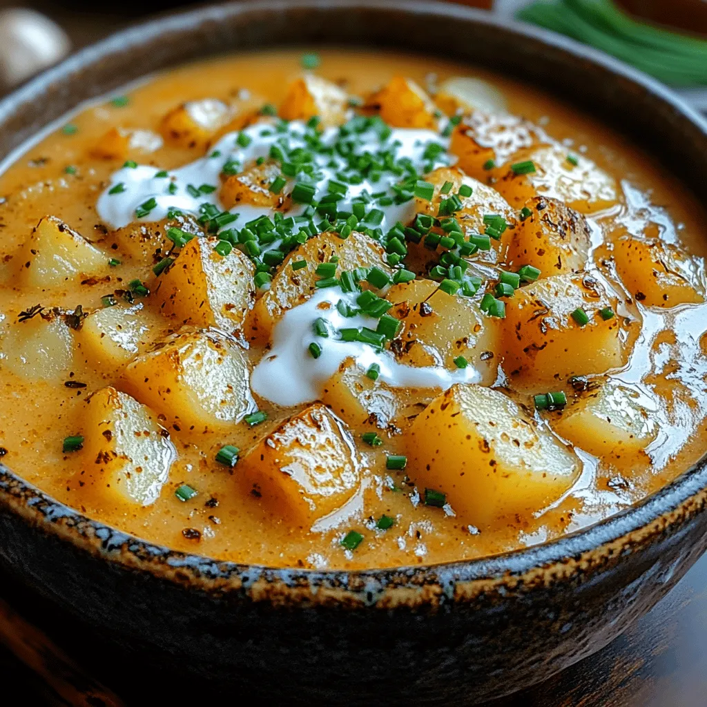 In the world of comfort food, few dishes can match the allure of a warm, velvety soup. The Creamy Roasted Garlic Bliss Soup is a true embodiment of this notion, offering a delightful blend of rich flavors that can soothe the soul and tantalize the taste buds. This soup is not just a meal; it’s an experience, perfect for cozy evenings spent indoors or as a starter for a gathering with friends and family. Its creamy texture and robust flavor profile make it an irresistible choice, especially during colder months.