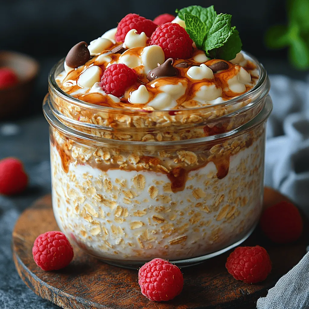Welcome to the delightful world of overnight oats, where convenience meets nutrition in a bowl. Overnight oats have become a breakfast staple for many, thanks to their simplicity and versatility. They are the perfect solution for anyone with a busy schedule who still wants to enjoy a healthy, satisfying meal. Imagine waking up to a creamy, decadent bowl of Sweet Dreams White Chocolate Raspberry Overnight Oats—each spoonful bursting with the sweet-tart flavor of fresh raspberries, complemented by the luxurious richness of white chocolate. This recipe is not only a delicious breakfast option but also a flexible treat that can be enjoyed at any time of the day.