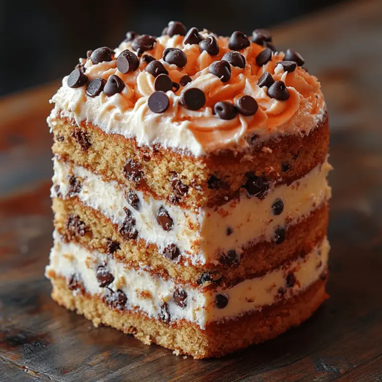 Welcome to the delightful world of baking, where flavors come together to create mouthwatering masterpieces. Today, we invite you to discover the Cookie Dough Delight Cake, a luscious dessert that seamlessly blends the rich flavors of vanilla cake with the irresistible allure of cookie dough. This cake is not just a treat; it’s an experience that promises to satisfy your sweet tooth and impress your friends and family.